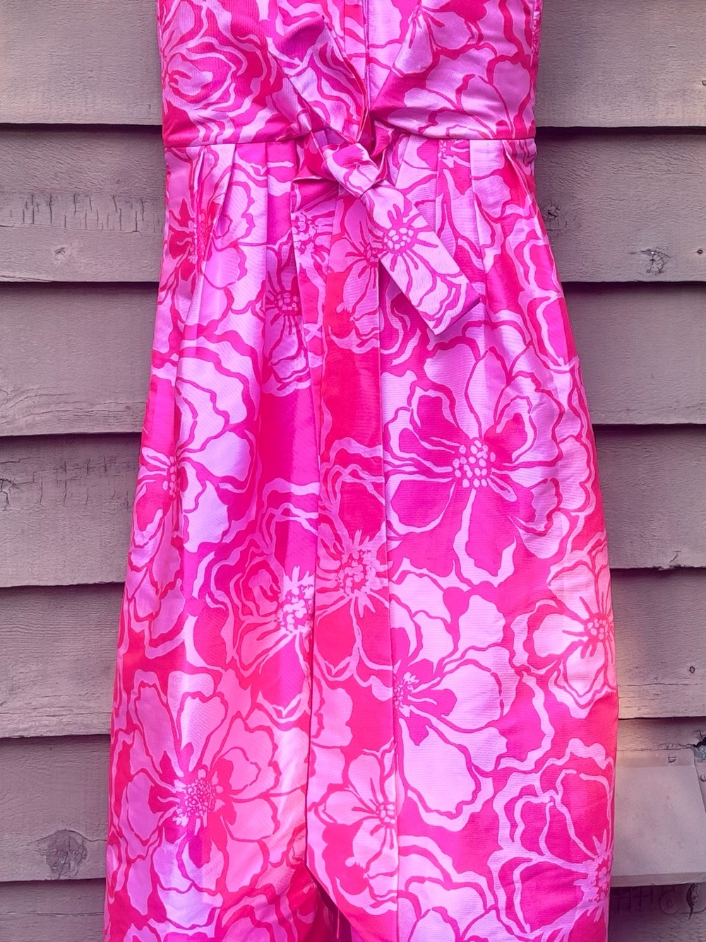 NWT Lilly Pulitzer Marria Satin Jacquard Maxi Dress Parigi Pink Floral Size 8 - Picture 5 of 16